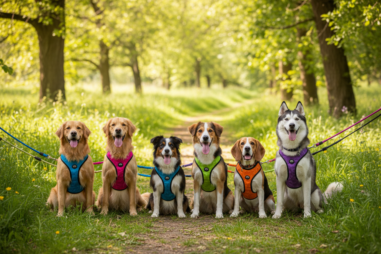 Leashes, Collars & Vests