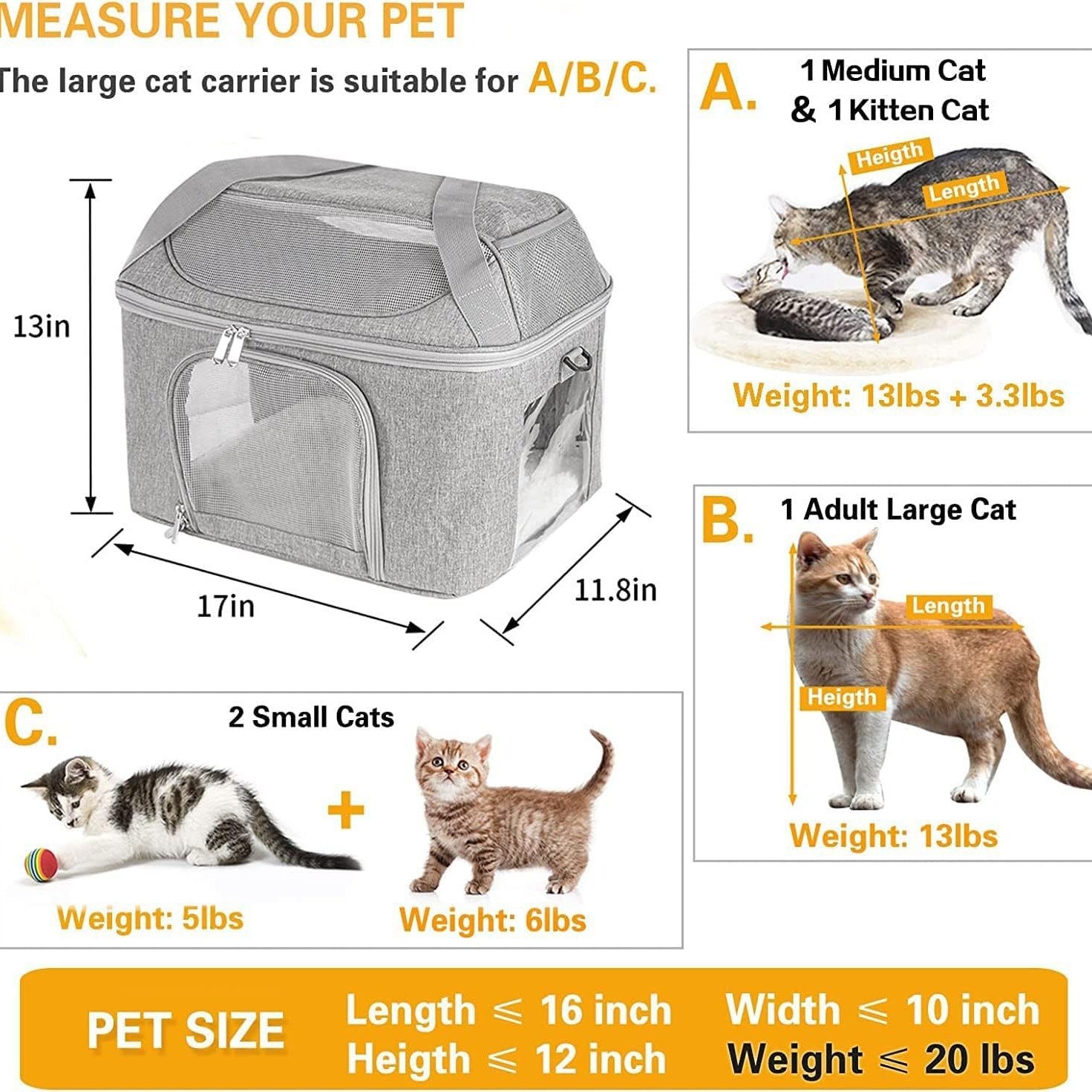 Breathable Pet Portable Carrier Bag Travel Transport Bag For Small Dogs And Cats Outgoing