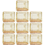 24-42" Collapsible Copper Gold Dog Crate GLD24/30/36/42