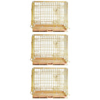 24-42" Collapsible Copper Gold Dog Crate GLD24/30/36/42