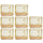 24-42" Collapsible Copper Gold Dog Crate GLD24/30/36/42