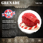 USA-K9 Grenade Rubber Dog Chew Toy | K9 Handler Reward Toy | USA Made