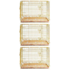 24-42" Collapsible Copper Gold Dog Crate GLD24/30/36/42
