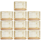 24-42" Collapsible Copper Gold Dog Crate GLD24/30/36/42