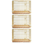24-42" Collapsible Copper Gold Dog Crate GLD24/30/36/42