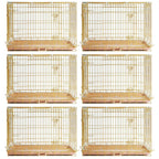 24-42" Collapsible Copper Gold Dog Crate GLD24/30/36/42
