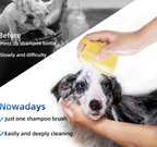 Pet Dog Cat Silicone Back Shower Brush Soft Hair Massage Bathtub Scrub Artifact Bath Brush 2-in-1 Pet  Massage Comb Soft Silicone Pet Shower Hair Grooming Comb Dog Cleaning Tool Pet Supplies Pet Brush Bath Massage Brush Shampoo Dispenser for Pet