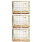 24-42" Collapsible Copper Gold Dog Crate GLD24/30/36/42