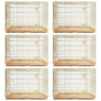 24-42" Collapsible Copper Gold Dog Crate GLD24/30/36/42