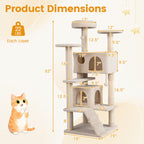 52 Inch Tall Cat Tree Tower for Indoor Cats