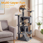 52 Inch Tall Cat Tree Tower for Indoor Cats