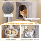 69 Inch Multi-level Cat Tree with Top Perch and Cozy Condo