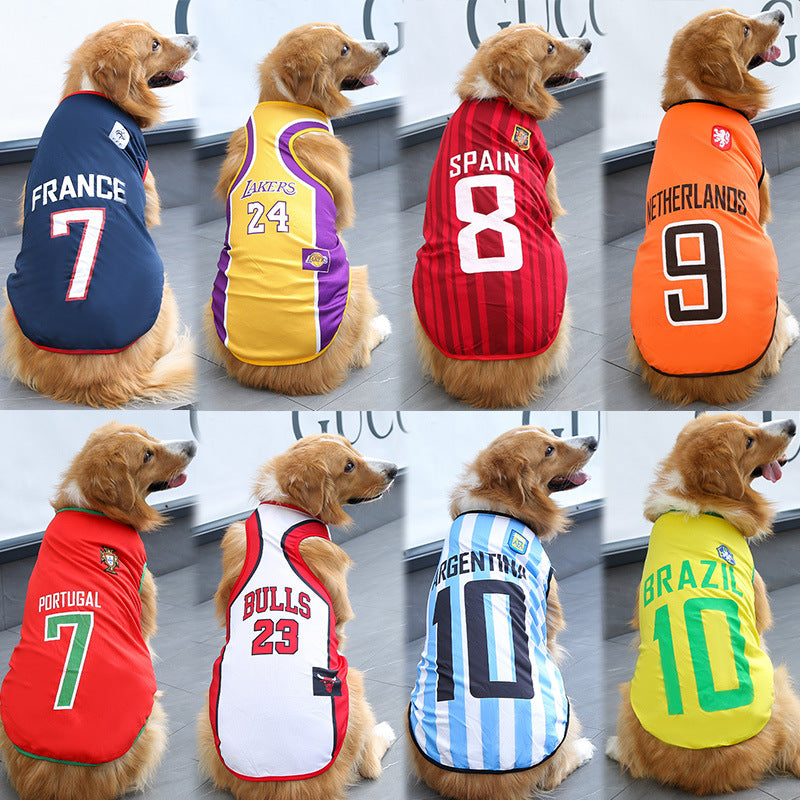 Pet Small Medium and Large Dogs Fadou Cat Teddy Golden Hair Samo Dog Clothes Vest