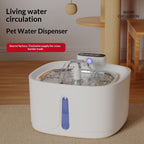 Smart Pet Water Fountain Wireless Stainless Steel Water Dispenser