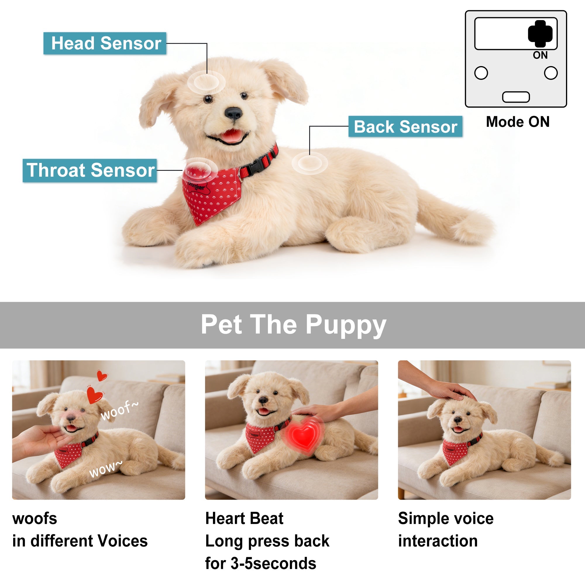 Percy Essential - Interactive Emotional Support Pet Weighted