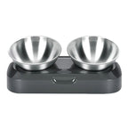 Easy To Clean Stainless Steel Cat Bowl Dog Food And Water Bowls With Stand Metal Cats Dogs Double Single Pet Feeding Feeder Bowl