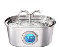 Stainless Steel Cat Water Fountain, 108oz-3.2L Pet Water Fountain For Cats Indoor, With Dual Spouts For Multiple Cats, Ultra-Quiet Automatic Dog Water Dispenser