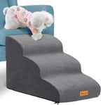 Foam Dog Stairs for Small Dogs & Cats Non Slip Pet Steps 2 Tier
