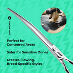Zora Pet Grooming Curved Shear - Model A-800C