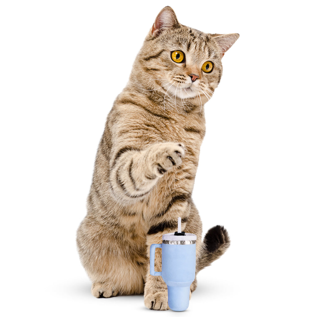 PUPROAR Kitty Cup Cat Toy | Cute Catnip & Crinkle Plush Cat Toy