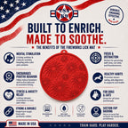 USA-K9 Fireworks Design eMat - Enrichment Lick Mat For Dogs and Cats - with Suction Cups | USA Made