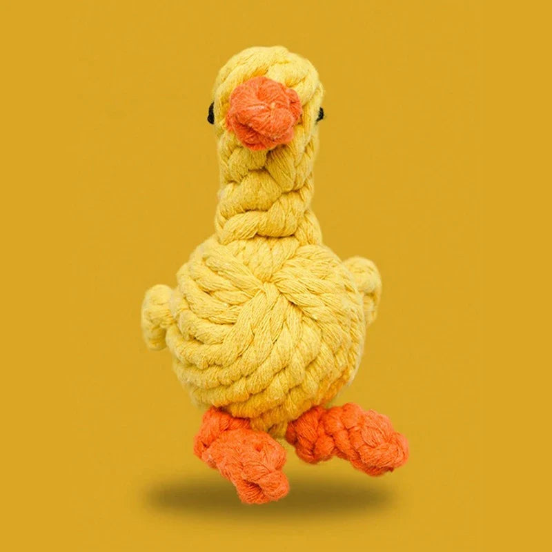 1pc rope knot grinding teeth resistant hand-woven animal cotton rope small and medium-sized dog pet dog toys