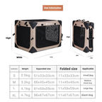 Dog Crate Travel Foldable Pet Crate for Puppy/Small Dog 18 Lbs Soft Cat Carrier Fit for Indoor & Outdoor/Car Back Seat/Trunk