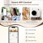 Self-Cleaning Litter Box with App Control for Multi-Cat Homes
