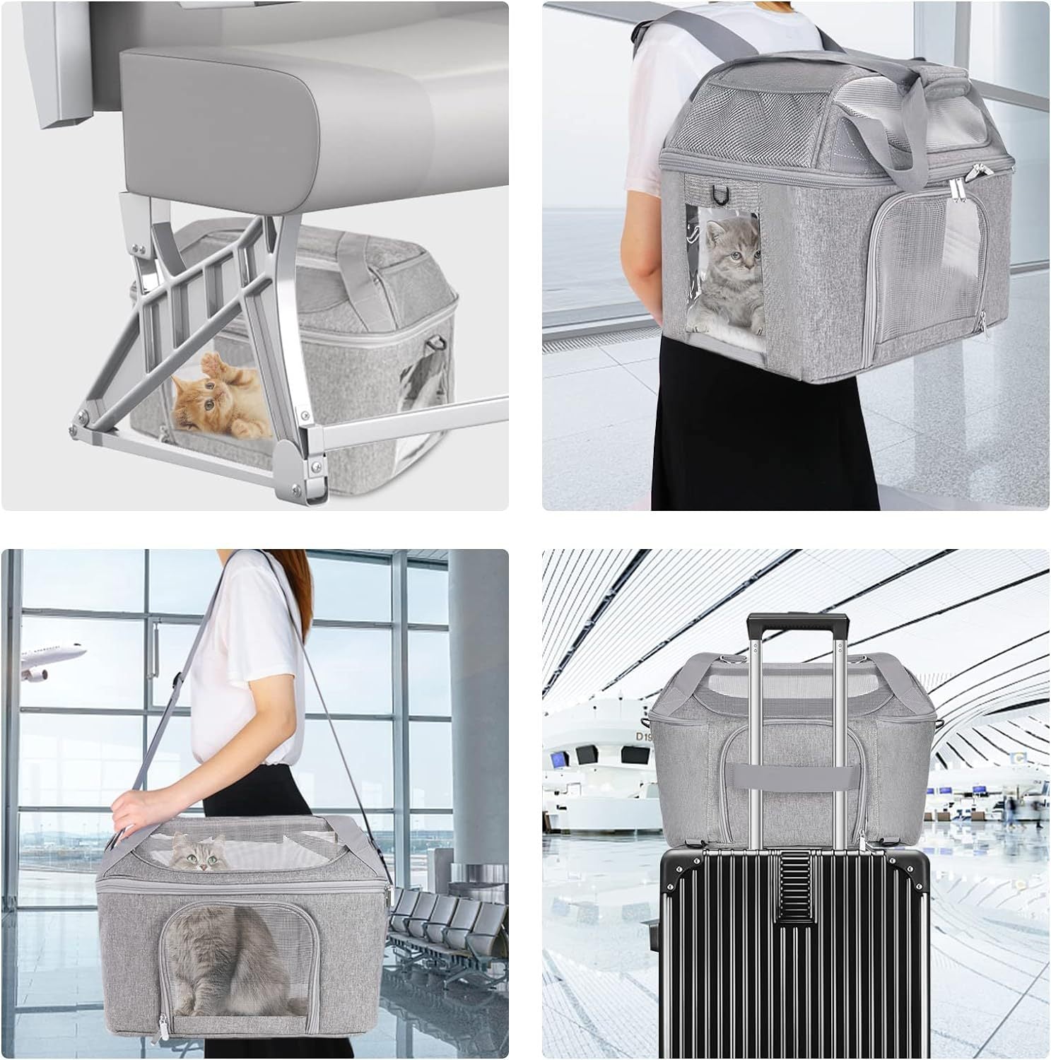 Breathable Pet Portable Carrier Bag Travel Transport Bag For Small Dogs And Cats Outgoing