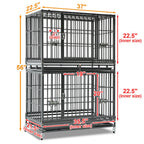 37" Stackable Heavy Duty Dog Crate 371D07