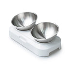 Easy To Clean Stainless Steel Cat Bowl Dog Food And Water Bowls With Stand Metal Cats Dogs Double Single Pet Feeding Feeder Bowl