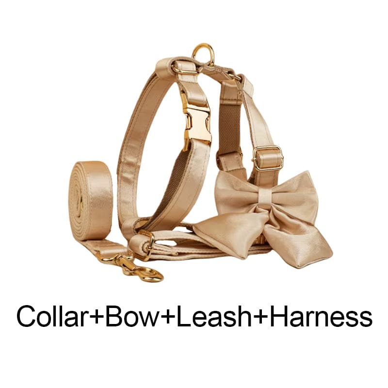Gold Satin Wedding Set