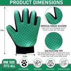 Silicone Pet Grooming Gloves – Deshedding & Massage