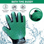 Silicone Pet Grooming Gloves – Deshedding & Massage