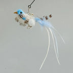 Hands-Free Feather Cat Wand with Bell | Suction Cup Interactive Toy for Hunting and Exercise