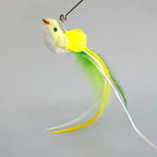 Hands-Free Feather Cat Wand with Bell | Suction Cup Interactive Toy for Hunting and Exercise