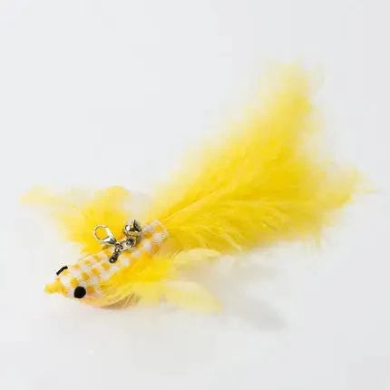 Hands-Free Feather Cat Wand with Bell | Suction Cup Interactive Toy for Hunting and Exercise