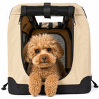 Pet Life ® '360° Vista View' Zippered Soft Folding Collapsible Durable Metal Framed Pet Dog Crate House Carrier