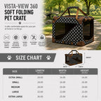 Pet Life ® '360° Vista View' Zippered Soft Folding Collapsible Durable Metal Framed Pet Dog Crate House Carrier