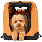 Pet Life ® '360° Vista View' Zippered Soft Folding Collapsible Durable Metal Framed Pet Dog Crate House Carrier