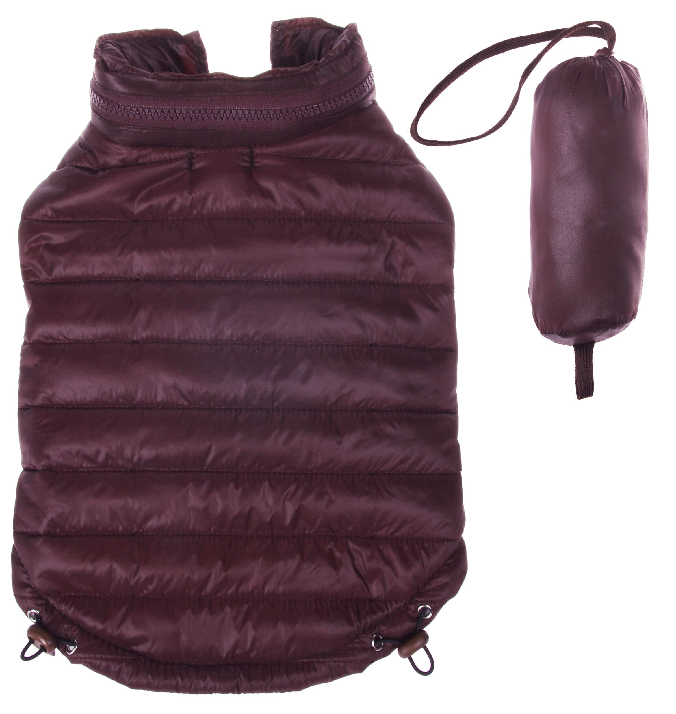 Pet Life ® Lightweight Adjustable and Collapsible 'Sporty Avalanche' Dog Coat w/ Pop-out Zippered Hood