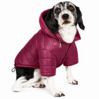 Pet Life ® Lightweight Adjustable and Collapsible 'Sporty Avalanche' Dog Coat w/ Pop-out Zippered Hood