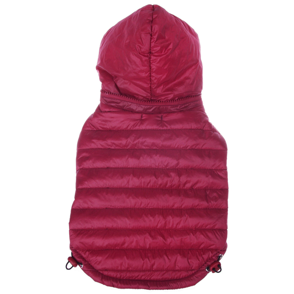 Pet Life ® Lightweight Adjustable and Collapsible 'Sporty Avalanche' Dog Coat w/ Pop-out Zippered Hood