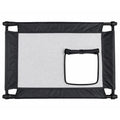 Pet Life ® 'Porta Gate' Anti-Drilling Nylon Mesh Collapsible Folding Travel Safety Pet Cat Dog Gate w/ Zippered Entrance