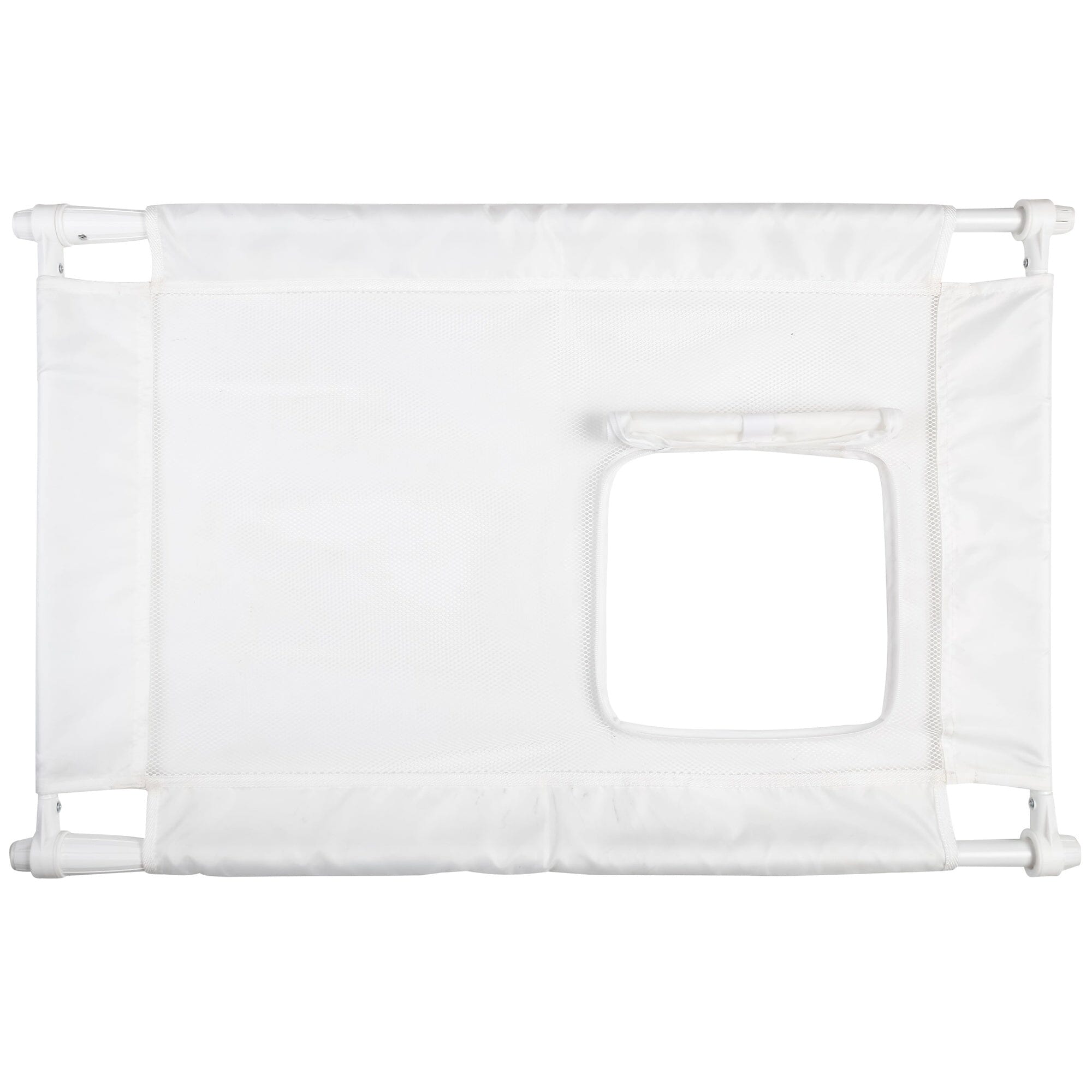 Pet Life ® 'Porta Gate' Anti-Drilling Nylon Mesh Collapsible Folding Travel Safety Pet Cat Dog Gate w/ Zippered Entrance