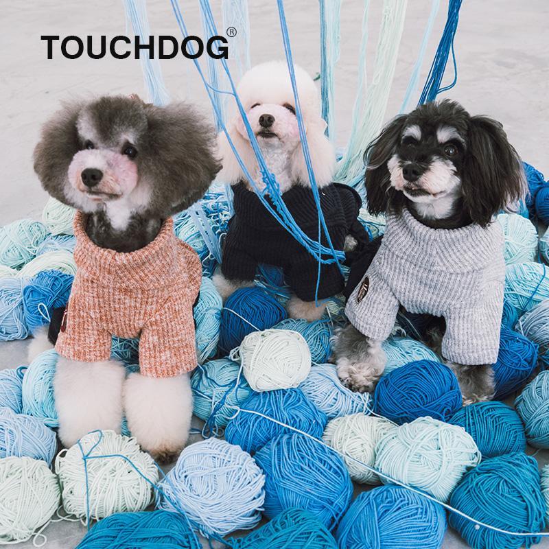 Touchdog Vogue Neck-Wrap Full Body Fashion Dog Sweater Outfit